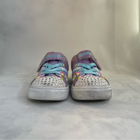 Sketchers Twinkle Toes: Twinkle Sparks - Jumpin' Clouds Purple/Pink toddler 9 - Picture 2 of 9